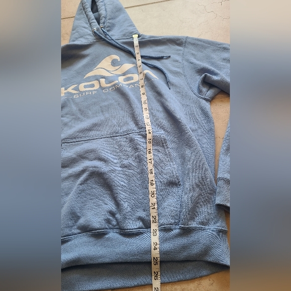 2/$12 hoodies- Koloa Men's Wave Logo Hoodie, Carolina Blue, Medium - Picture 4 of 7